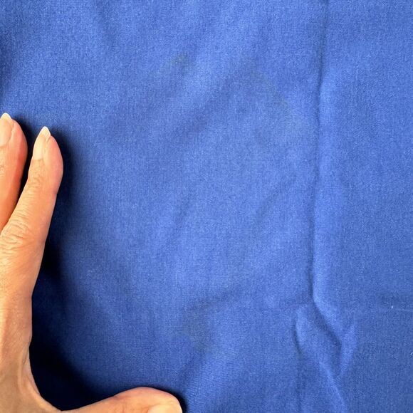 Cherokee Workwear Scrub Top Size Medium V Neck Short Sleeve Blue - Picture 8 of 14